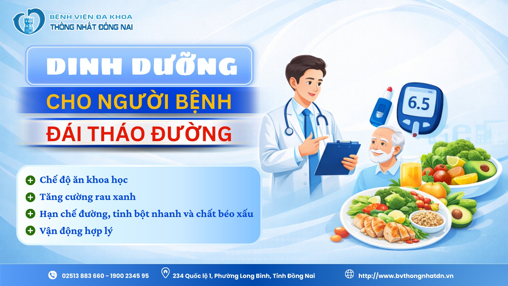 DINH DƯỠNG CHO NGƯỜI BỆNH ĐÁI THÁO ĐƯỜNG