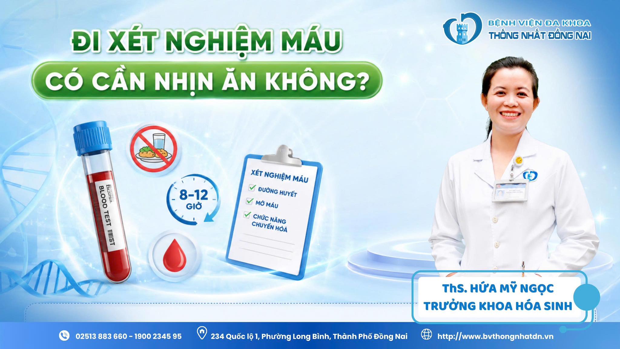 ĐI XÉT NGHIỆM MÁU CÓ CẦN NHỊN ĂN KHÔNG?