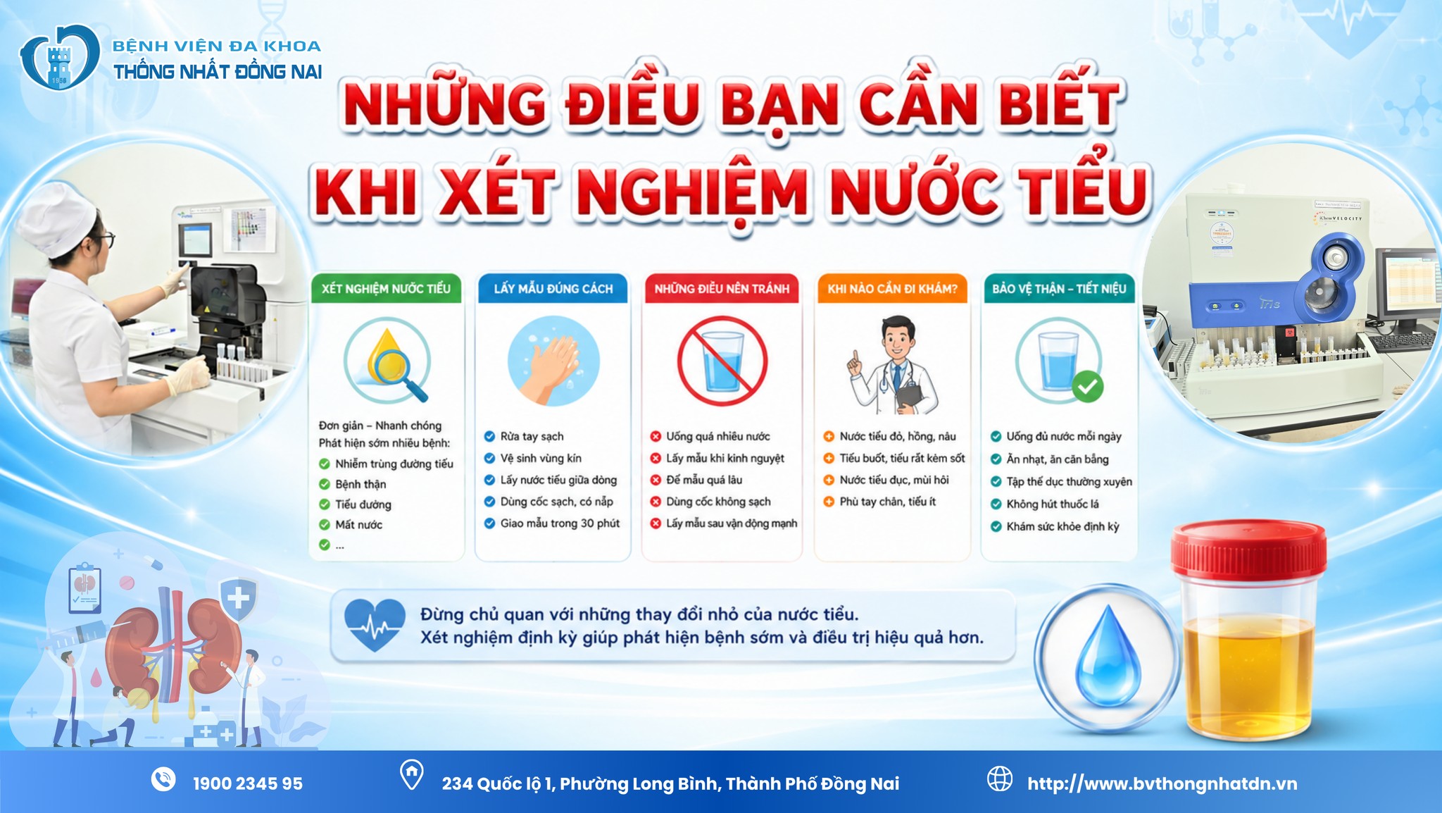 NHỮNG ĐIỀU BẠN CẦN BIẾT KHI XÉT NGHIỆM NƯỚC TIỂU