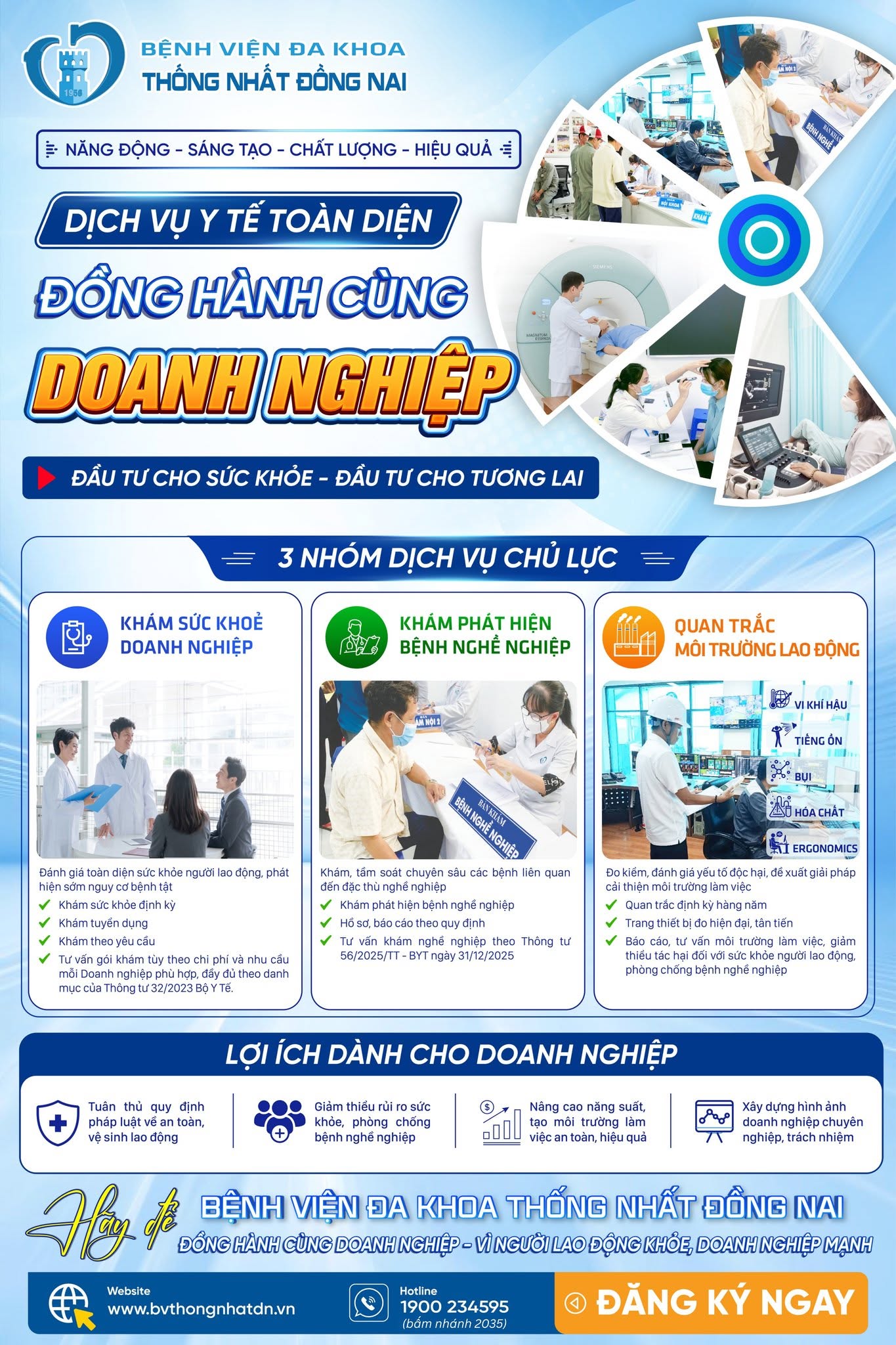 DỊCH VỤ Y TẾ TOÀN DIỆN – ĐỒNG HÀNH CÙNG DOANH NGHIỆP 